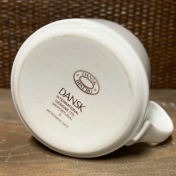 Dansk Bistro Christianshavn Blue - Vintage Cream & Sugar Jar Lid Set NWOT - Picture 10 of 16